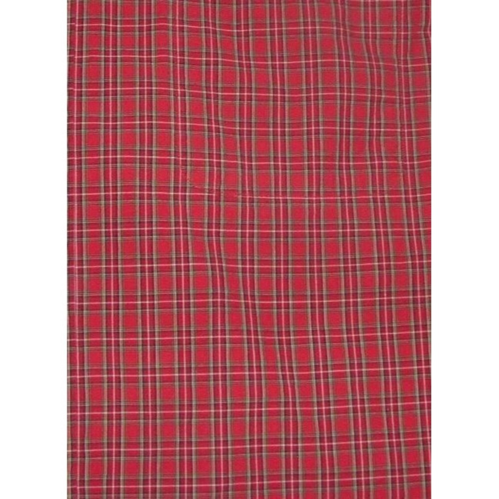TOMMY HILFIGER Mens Sz XL Slim Fit Casual or Dress Red Plaid Button Up Shirt - Picture 2 of 2